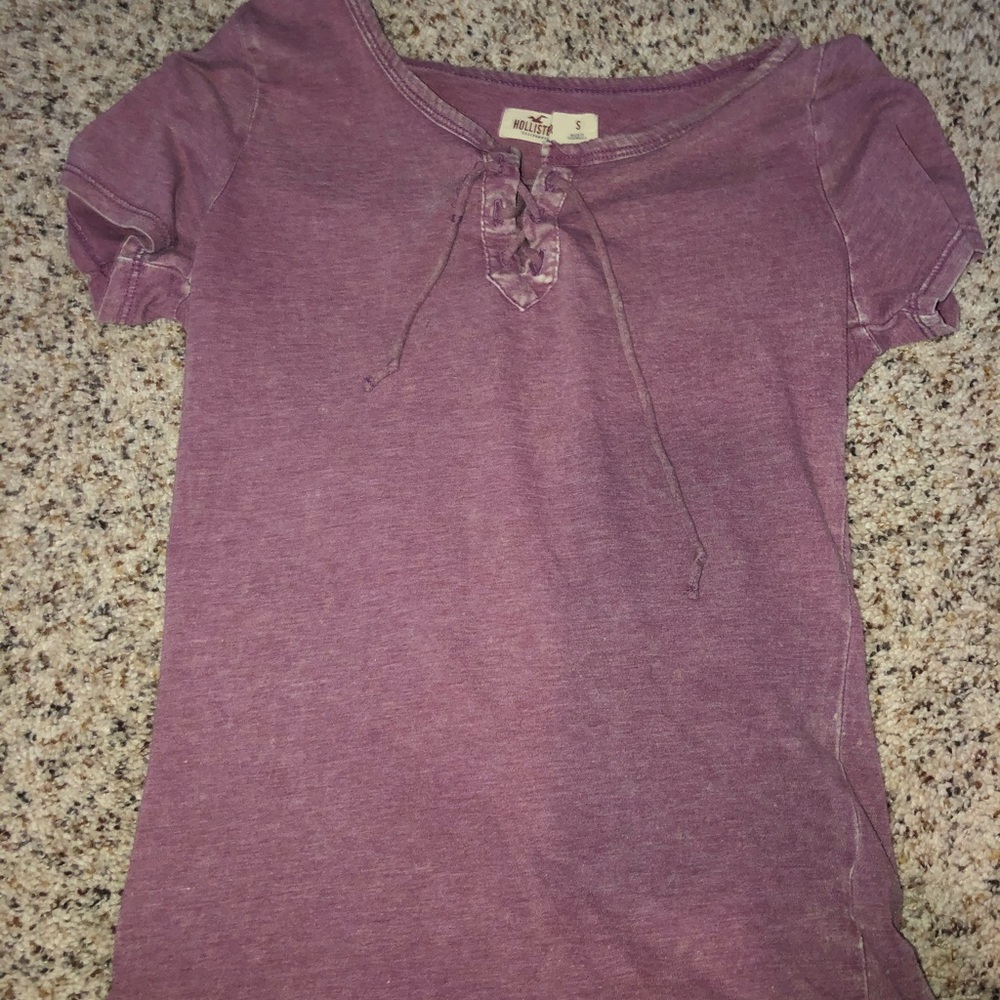 Hollister tie up shirt